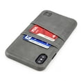 thumbnail image 1 of Dockem iPhone XS Max Exec M2 Wallet Case; Built-in Metal Plate, 2 Card Holder Slots, Grey, 1 of 9