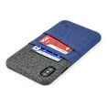 thumbnail image 1 of Dockem iPhone XS Max Luxe M2 Wallet Case; Built-in Metal Plate, 2 Card Holder Slots, Blue/Grey, 1 of 9