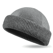 Docker Beanie Hat for Men & Women   Soft Wool Blend Style, Warm Cuffed Fisherman Beanie, Short Knit Watch Cap for Casual Wear & Outdoor Activities