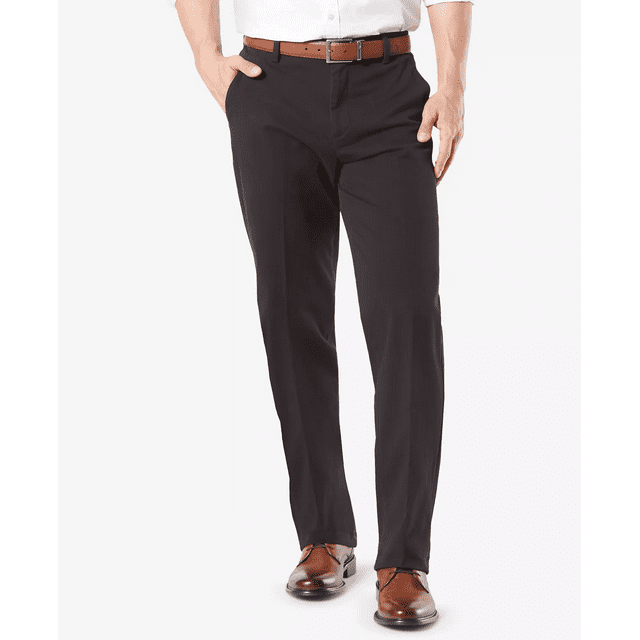 Dockers BLACK Men's Big & Tall Classic Fit Workday Khaki 360 Pant 36x38