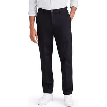 Dockers BLACK Men's Signature Iron-Free Straight-Fit Khaki Pants, US 36X32