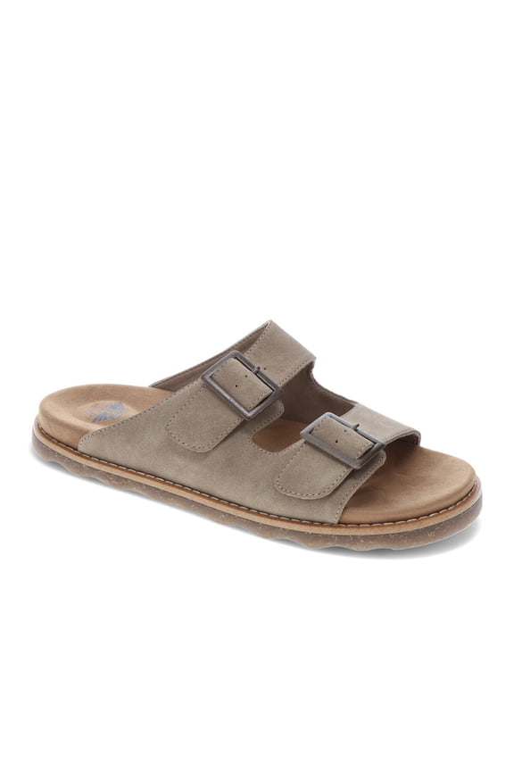Mens Benham Synthetic Suede Casual Slip On Sandal Shoe