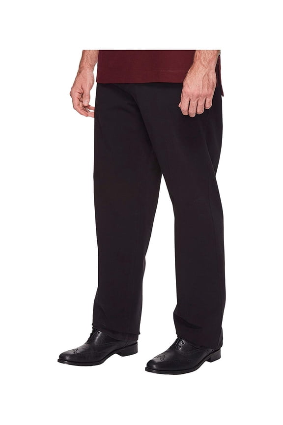 Big & Tall Classic Fit Workday Khaki Smart 360 Flex Pants Black
