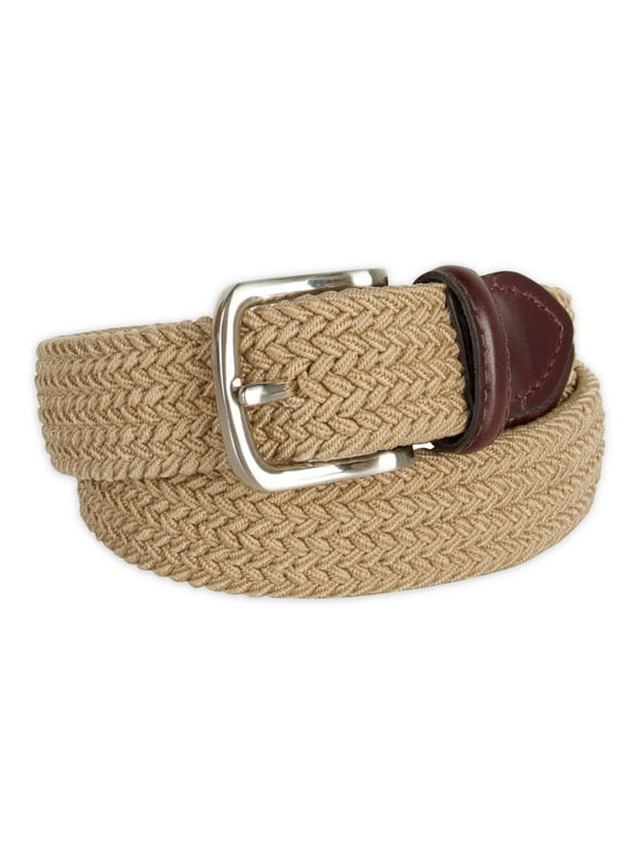 Boys Braided Stretch Web Belt, Size S-XL