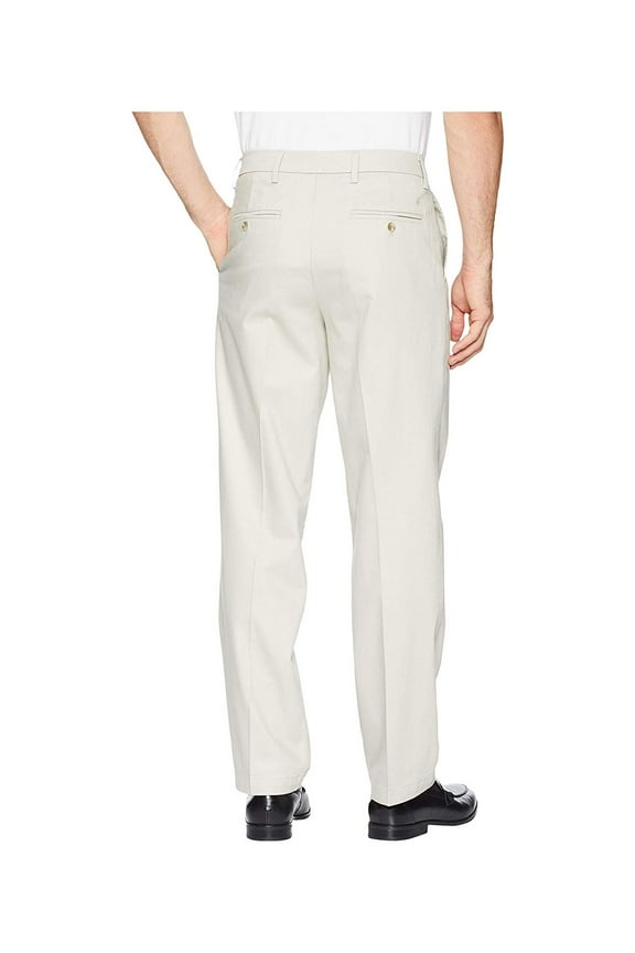 Classic Fit Signature Khaki Lux Cotton Stretch Pants D3 - Pleated Cloud