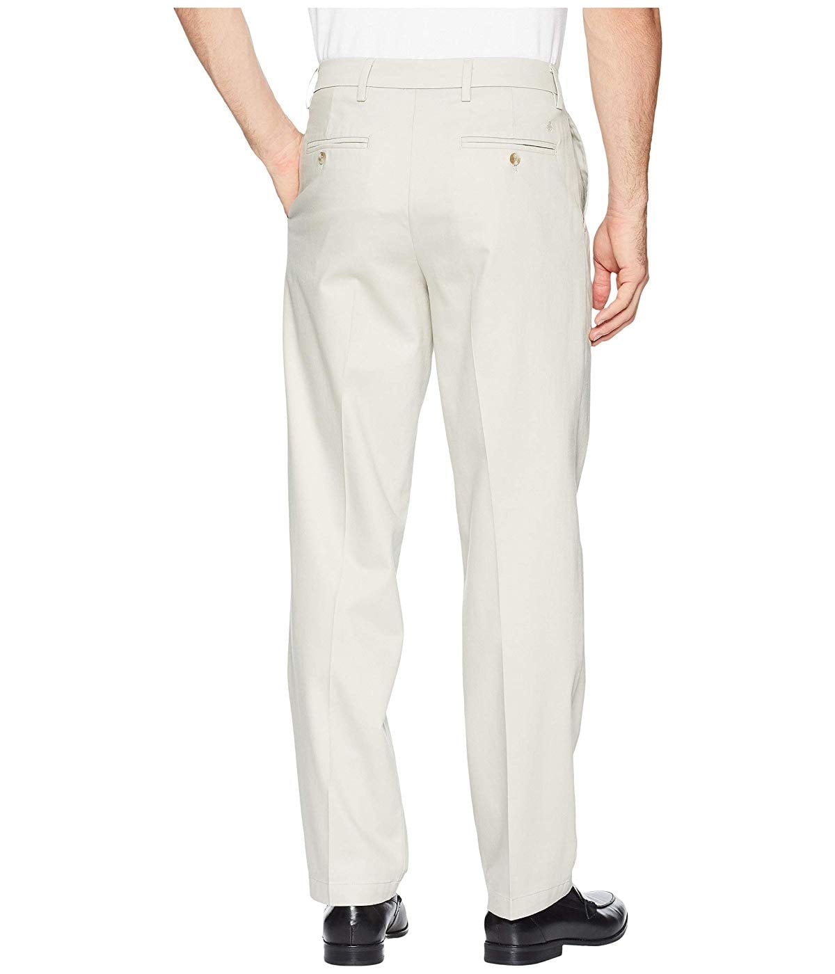 Dockers Mens Signature Classic-Fit Pants Cloud White 40 x 29