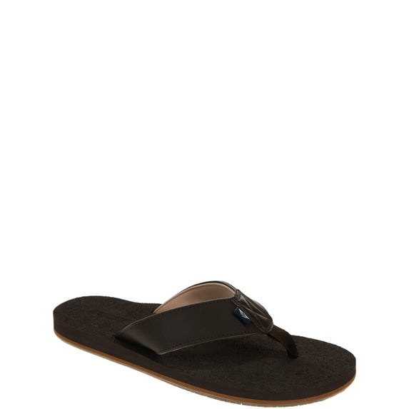 Dockers Comfort Cush Flip-Flop Slide, Brown, Medium
