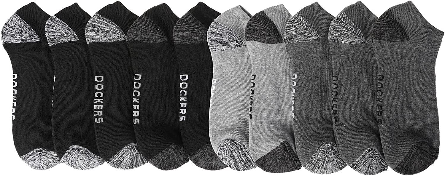 Dockers LowCut Athletic Cushioned Ankle Socks, 10Pack (Men's
