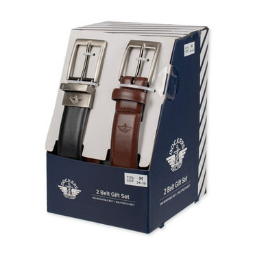 Dockers Men's 2-Piece Reversible & Stretch Belt Gift Set