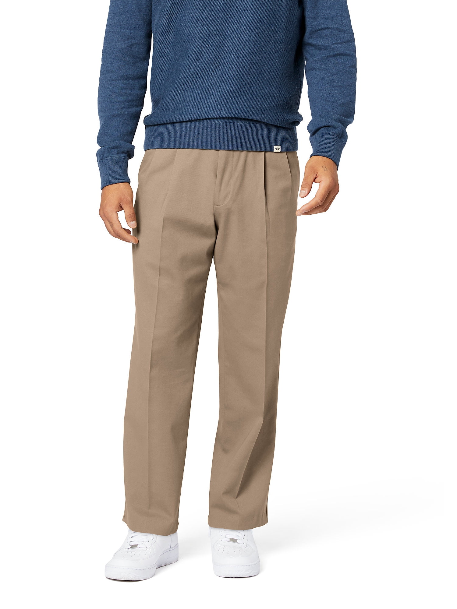 Dockers Men's Classic Pleated Easy Khaki with Stretch