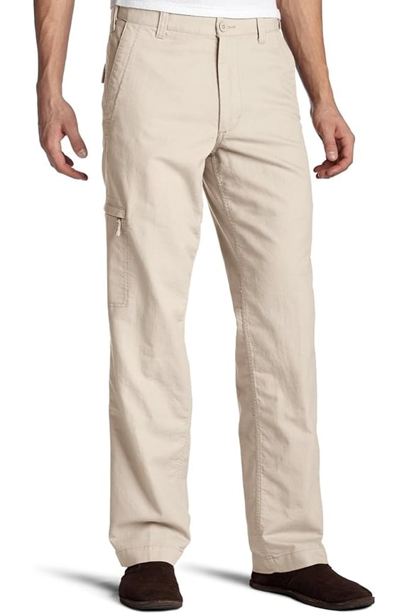 Men's Classic Fit Comfort Cargo Pants Light Buff 44W x 32L