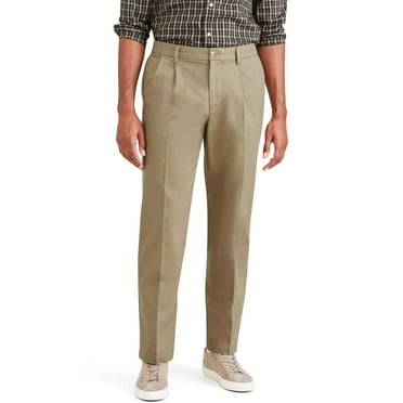 Dockers Men's Classic Fit Signature Pleated Khaki Pants