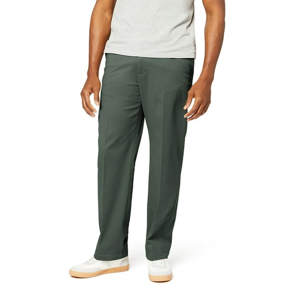 Dockers Men's Classic Flat Front Easy Khaki Pant with Stretch