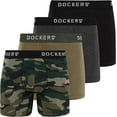 thumbnail image 1 of Dockers Men’s Cotton Stretch Boxer Briefs – 4-Pack Comfort & Support for All-Day Wear, 1 of 7