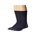 thumbnail image 1 of Dockers Men's Cushion Comfort Non Binding Basic Cotton Crew Socks, Navy, 3 Pair, 1 of 1