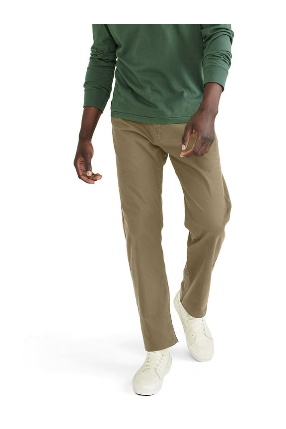 Men's 5-Pocket Straight Fit Pants with Stretch