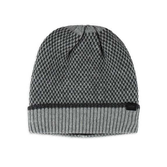 Dockers Men's Knit Cuffed Beanie with Faux Sherpa Lining