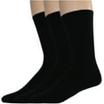 thumbnail image 1 of Dockers Men's Light Weight Crew Socks, Black, 3 Pair, 1 of 2
