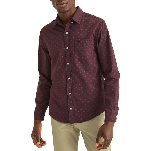 Dockers Men's Long Sleeve Comfort Flex Button Down Shirt