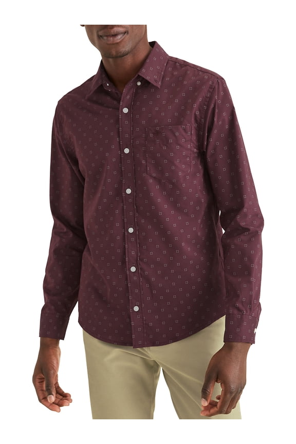 Men's Long Sleeve Comfort Flex Button Down Shirt