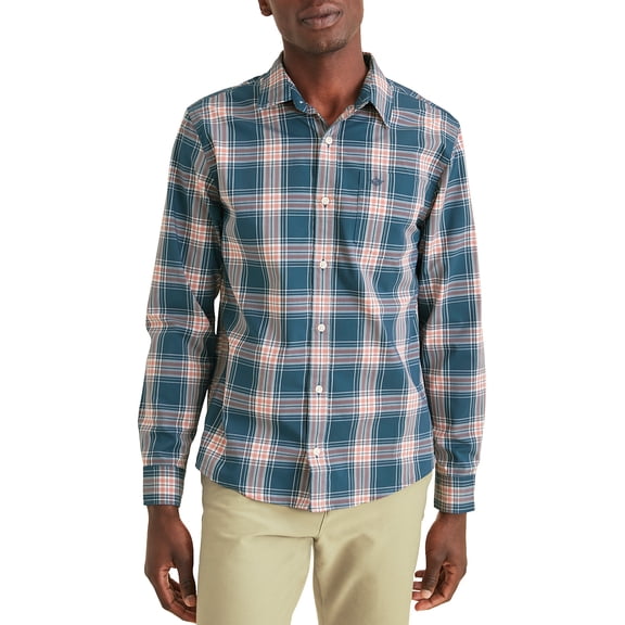 Dockers Men's Long Sleeve Comfort Flex Button Down Shirt