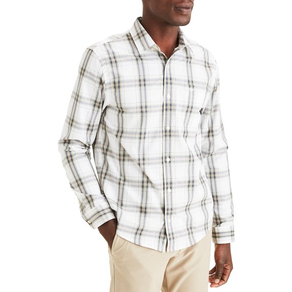 Dockers Men's Long Sleeve Comfort Flex Button Down Shirt