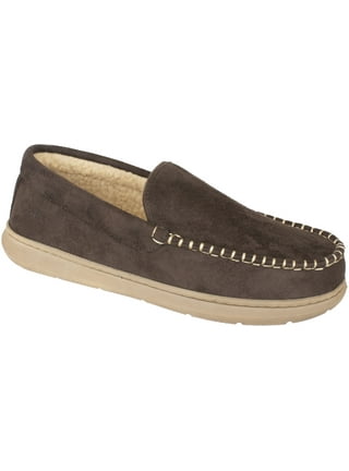 Mens Moccasin Slippers in Mens Slippers Brown Walmart