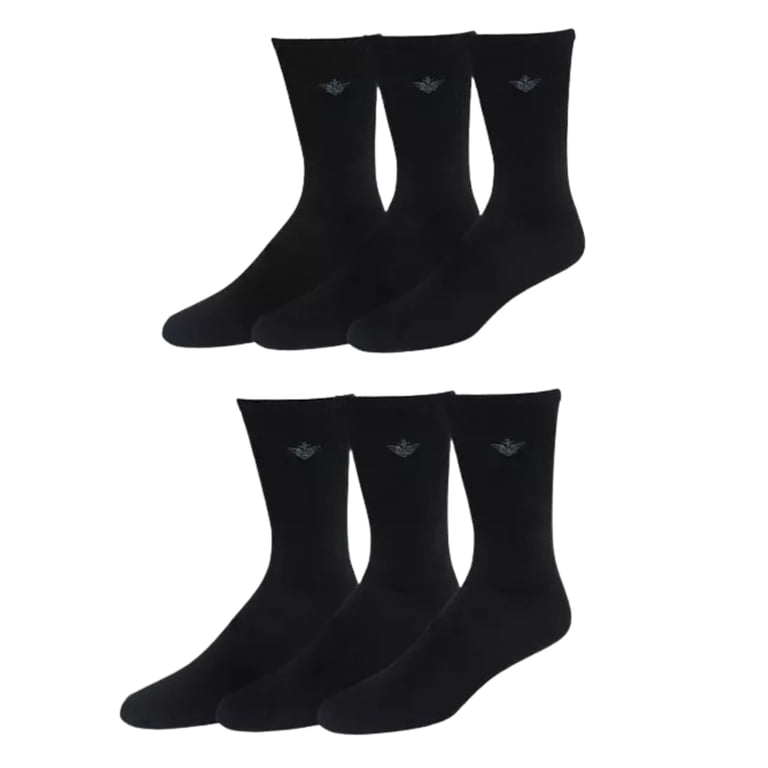 Dockers Men's Performance Socks - 6 Pairs Athletic and Dress Crew Socks