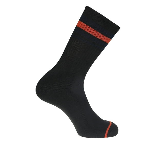 Dockers Men's Performance Socks - 3-Pairs and 6-Pairs Athletic and Dress Crew Socks, Black Multi 55 (6-PK)