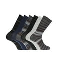 thumbnail image 1 of Dockers Men's Performance Socks - 3-Pairs and 6-Pairs Athletic and Dress Crew Socks, Black Multi (6-PK), 1 of 10