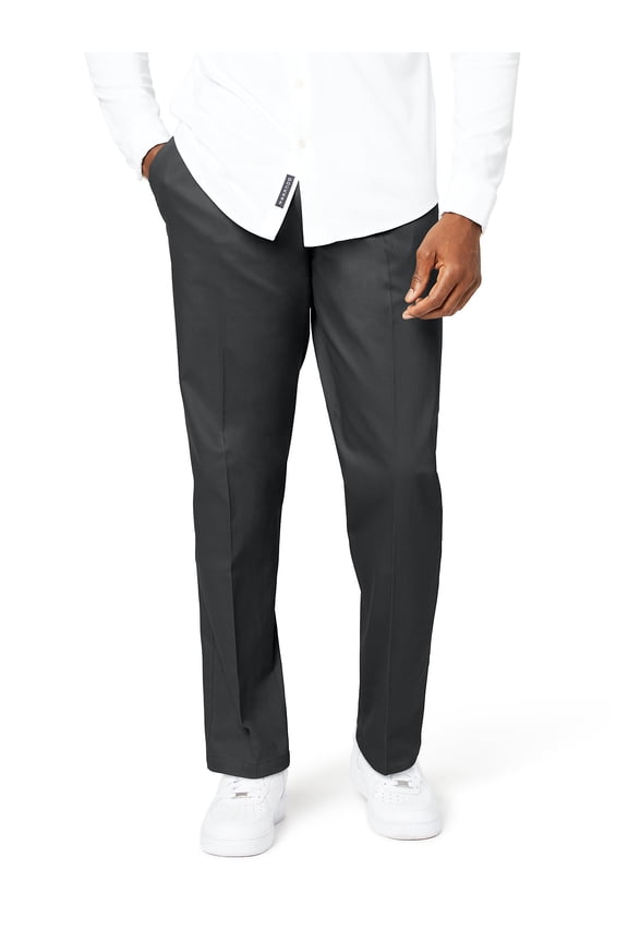 Men's Pleated Classic Fit Signature Khaki Lux Cotton Stretch Pants