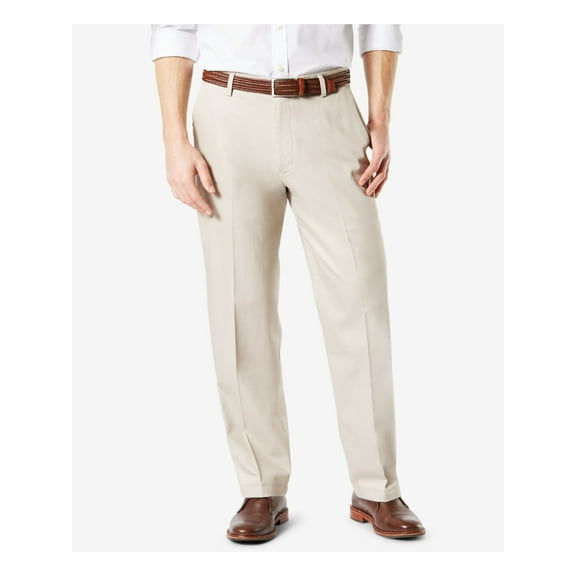 Dockers Men's Relaxed Fit Signature Khaki Lux Cotton Stretch Pants - Pleated