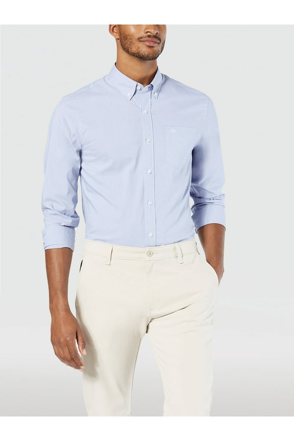 Men's Signature Comfort Flex Long Sleeve No Wrinkle Shirt