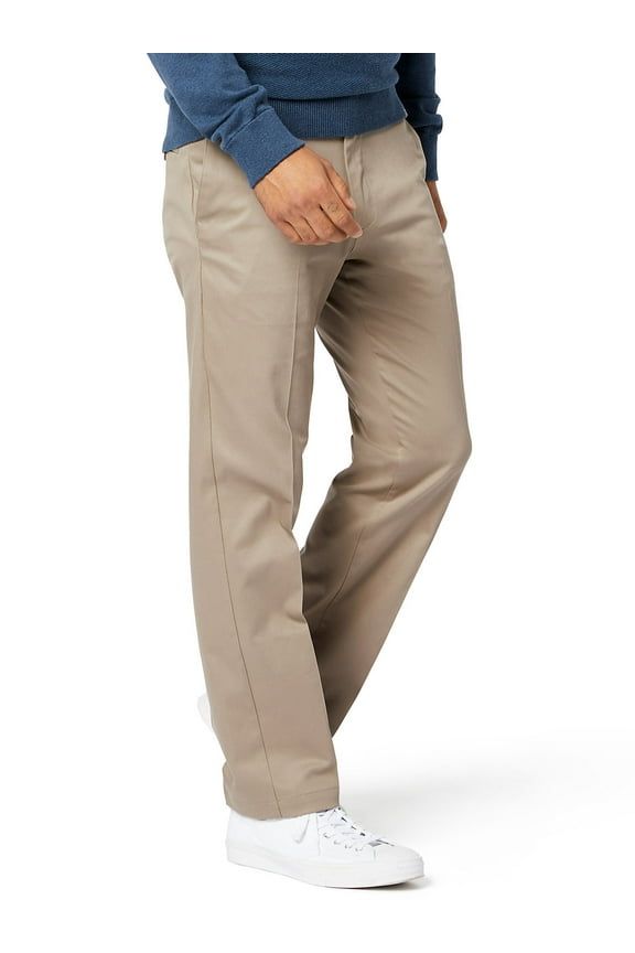 Men's Signature Straight Fit Creased Khaki