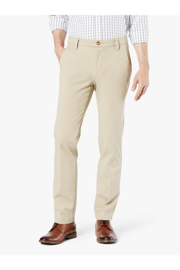 Men's Slim Fit Workday Khaki Smart 360 Flex Pants D1