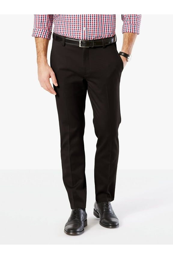 Men's Slim Tapered Easy Khaki Pants with Stretch