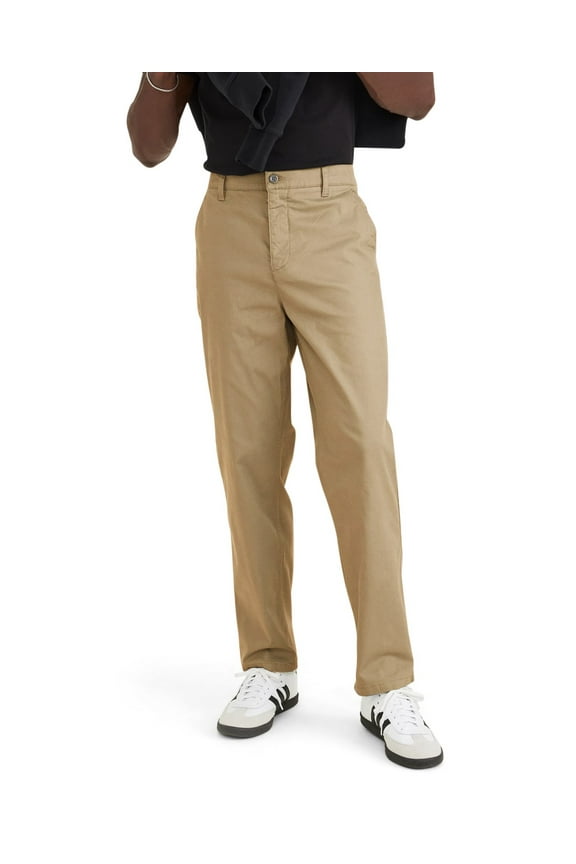 Men's Straight Fit Casual Chino Pants with Stretch