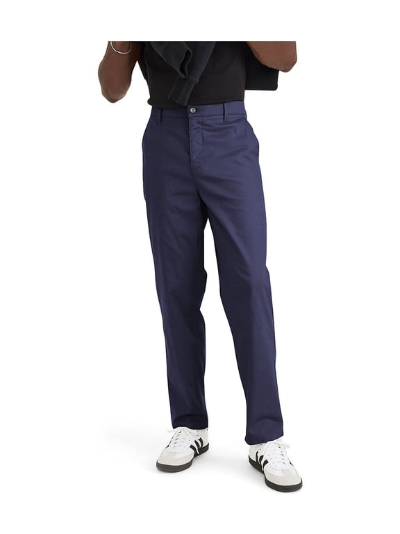 Men's Straight Fit Casual Chino Pants with Stretch