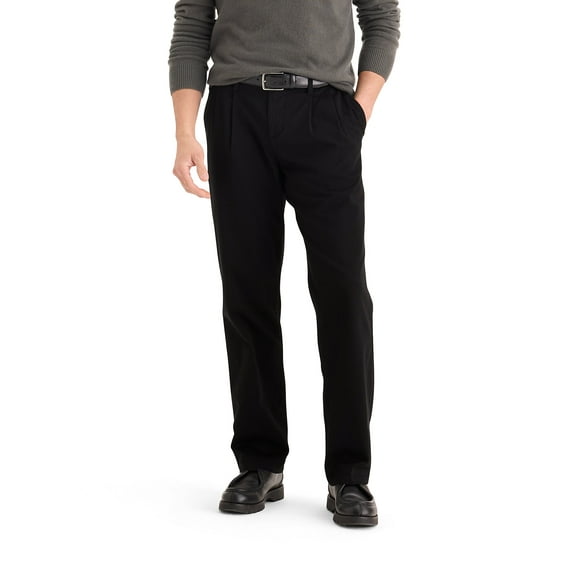 Dockers Men's Straight Fit Pleated Casual Chino Pants