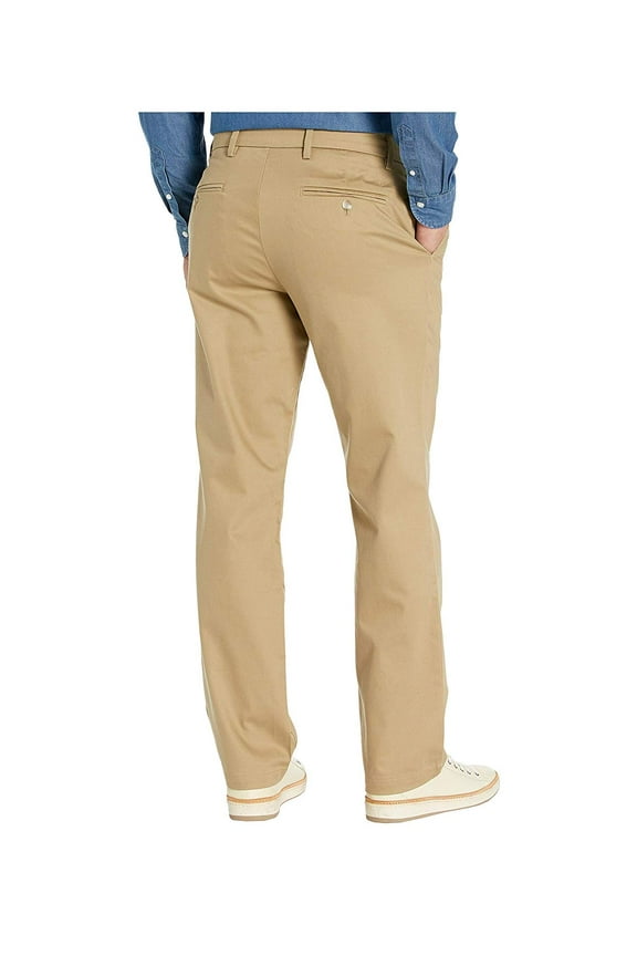 Men's Straight Fit Signature Lux Cotton Stretch Pant, New British Khaki,