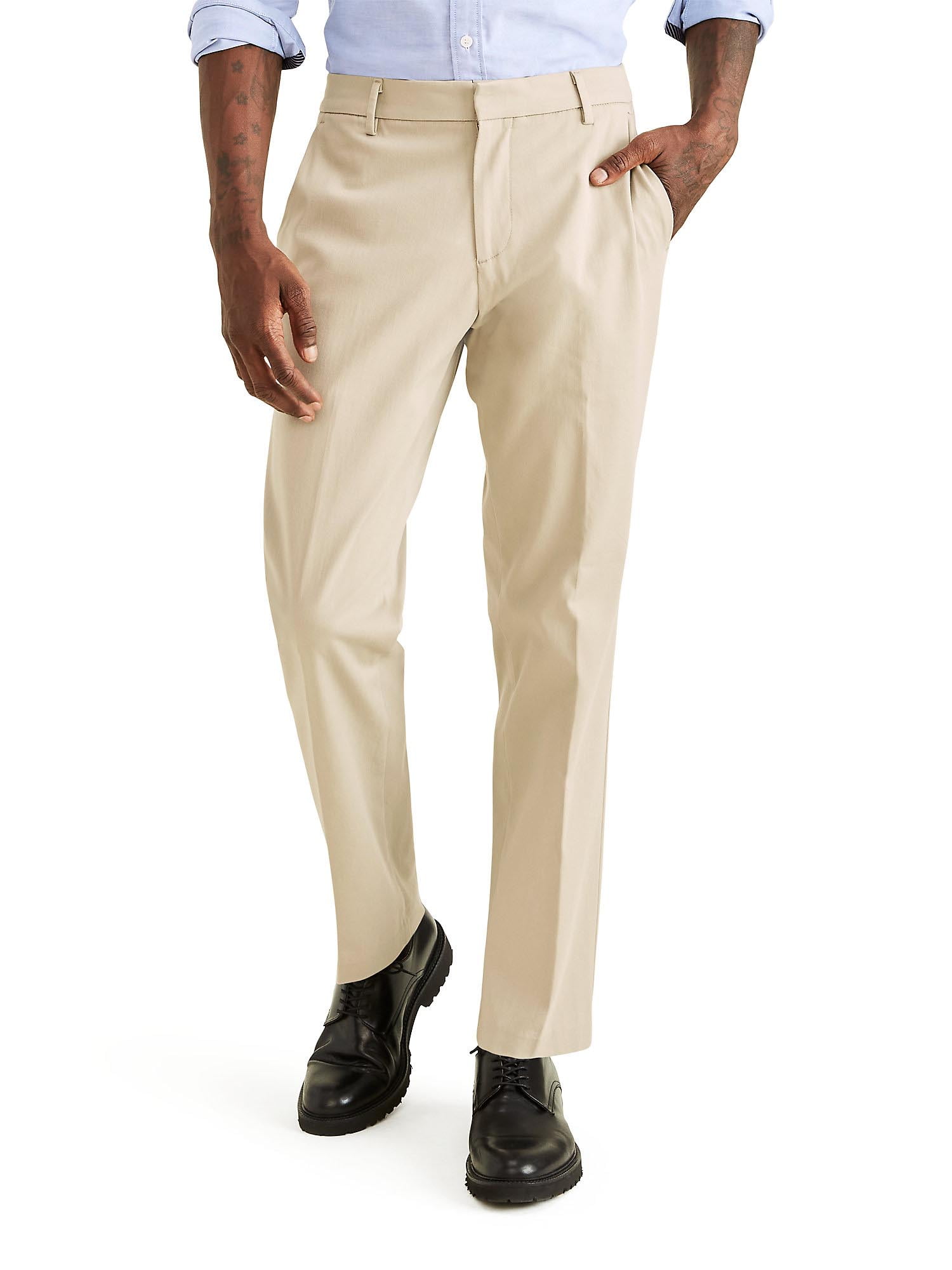 Buy Dockers Men's Classic Fit Easy Khaki Pants - Pleated, Timberwolf, 33W x  32L at Amazon.in