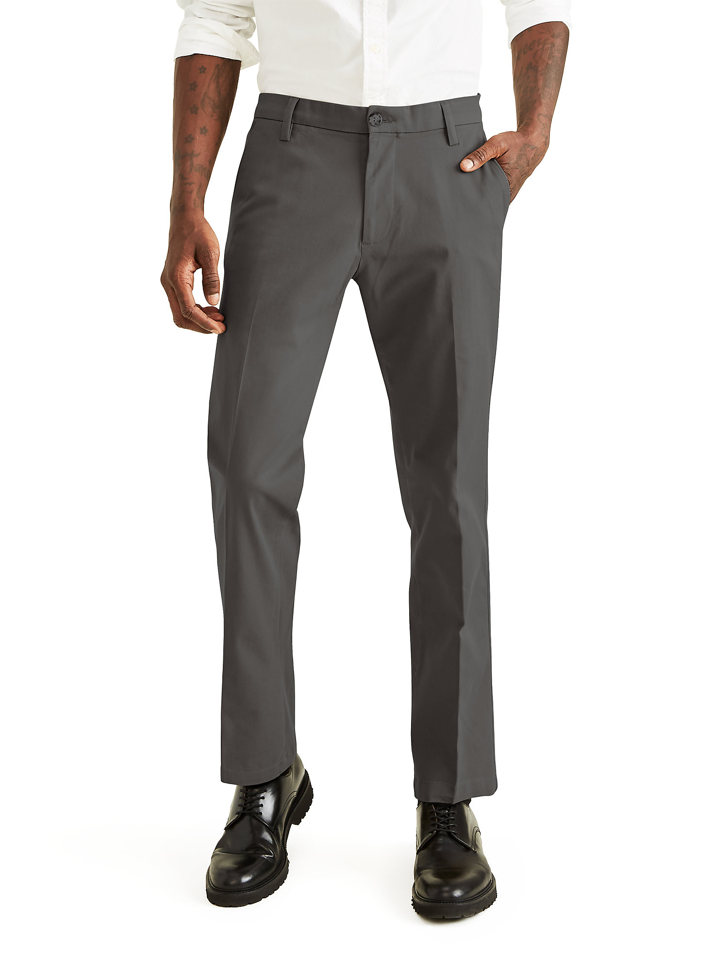 DOCKERS Men's Comfort Knit Chinos – Straight Fit, Flat Front, Multiple Colors!