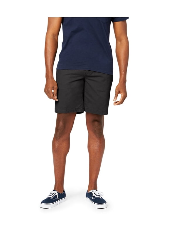 Men's Straight Fit 10.5" Inseam Twill Shorts with Stretch