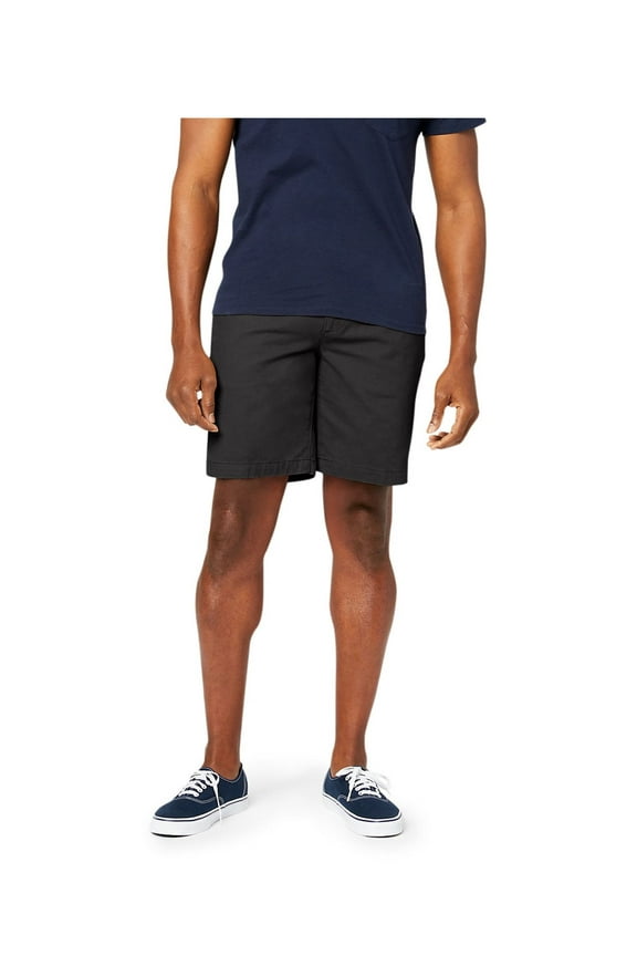Men's Straight Fit 10.5" Inseam Twill Shorts with Stretch