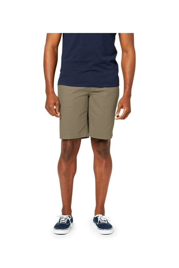 Men's Straight Fit 10.5" Inseam Twill Shorts with Stretch