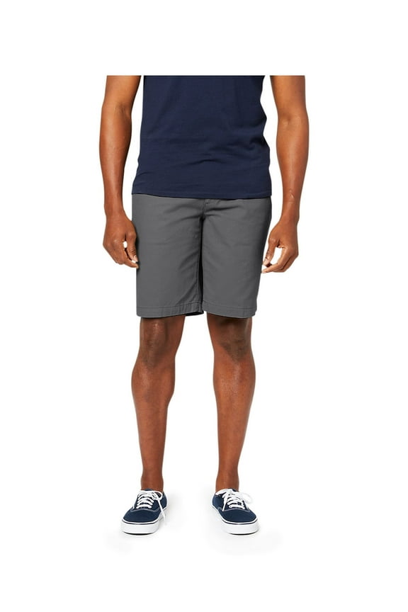 Men's Straight Fit 10.5" Inseam Twill Shorts with Stretch