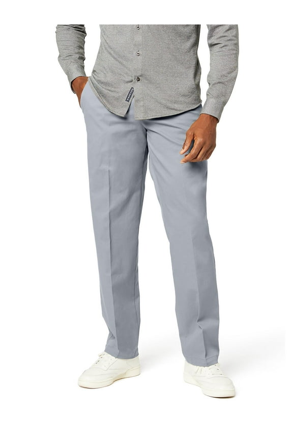 Men's Dockers® Workday Classic-Fit Smart 360 FLEX Khaki Pants Color: Burma Gray Size: 40X30