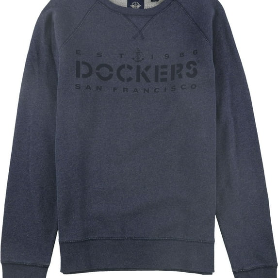 Dockers Mens Alpha Logo Sweatshirt, Blue, X-Large