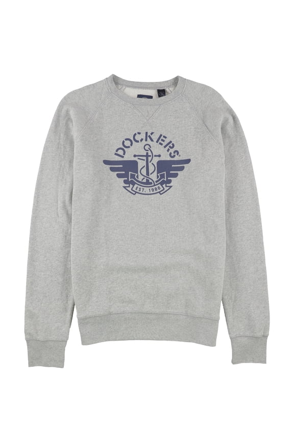 Mens Alpha Logo Sweatshirt, Grey, Large