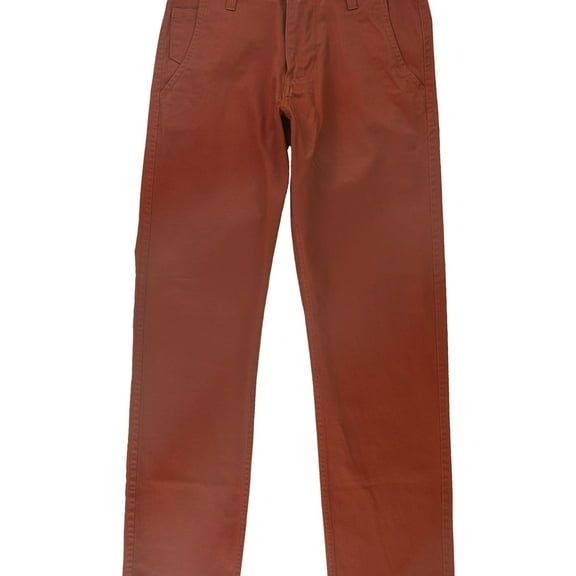 Dockers Mens Stretch Slim Casual Chino Pants, Orange, 30W x 30L
